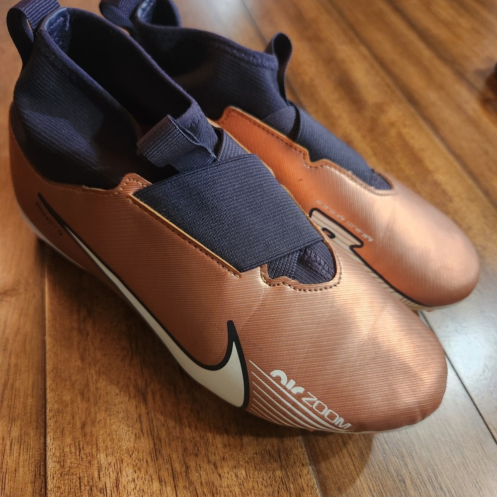 Nike Air Zoom Mercurial Soccer Cleats Metallic Copper 3.5